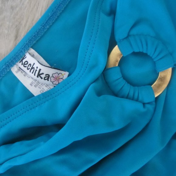 COPY - KECHIKA - Sz14 - Turquoise Hi Waist Bikini - Picture 3 of 8